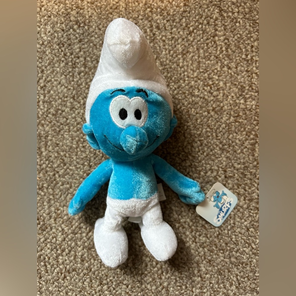 The Smurfs plush Smurf with tag 2010